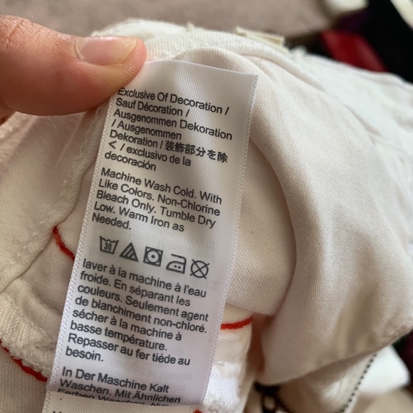 Madewell high rise tuxedo stovepipe white jeans - Picture 8 of 8